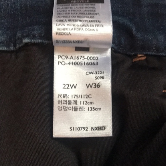 ๐ Plus Size Denizen High Rise Ankle Skinny Jeans Size 22W | NWT! - Picture 10 of 10